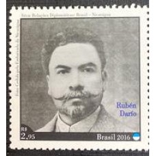 C 3582- Relações Diplomáticas - Rubén Darío - Ano 2016 - Novo