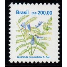 RHM 684 - Flora Brasileira Padrão Cruzeiro -Papel Brilhante - Fosforescência Amarela - sem carimbo    