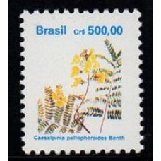 RHM 685 - Flora Brasileira Padrão Cruzeiro -Papel Brilhante - Fosforescência Amarela - sem carimbo    