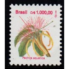 RHM 686 - Flora Brasileira Padrão Cruzeiro -Papel Brilhante - Fosforescência Amarela - sem carimbo    