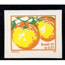 RHM 749 - Frutas Auto Adesivo - Percê em Ondas - LARANJA - sem carimbo    